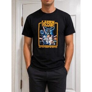 Lassen Volcanic National Park Star Wars Parody Graphic T-Shirt Black Size L